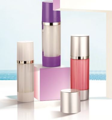 좋은 가격 원형 듀얼 챔버 크림 병 (15ml * 2 / 25ml * 2 용량) 및 화장품 포장을 위한 아크릴 소재 온라인으로